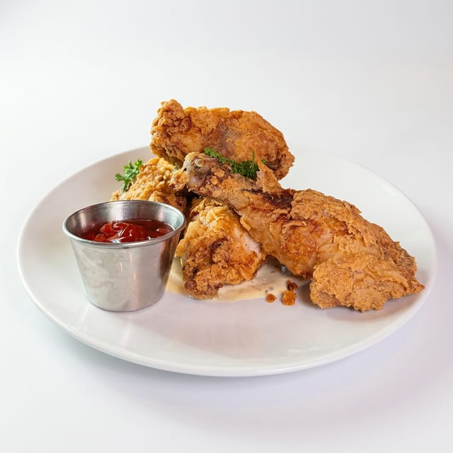L - Southern Fried Chicken Plate.